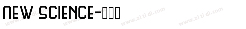 New Science字体转换